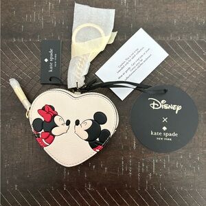 Kate Spade Disney Heart-Shaped Kids Coin Purse - Cream